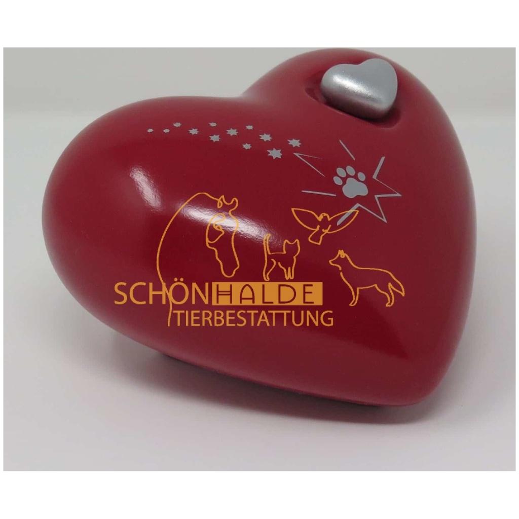 Herzurne Pfoetchenschnuppe Kadmiumrot