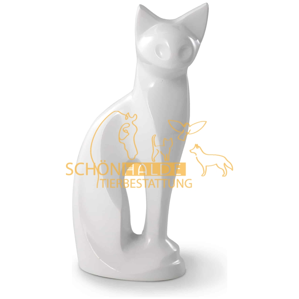 Schönhalde Tierbestattung  Albstadt Tierurne 5780 Katzenskulptur
