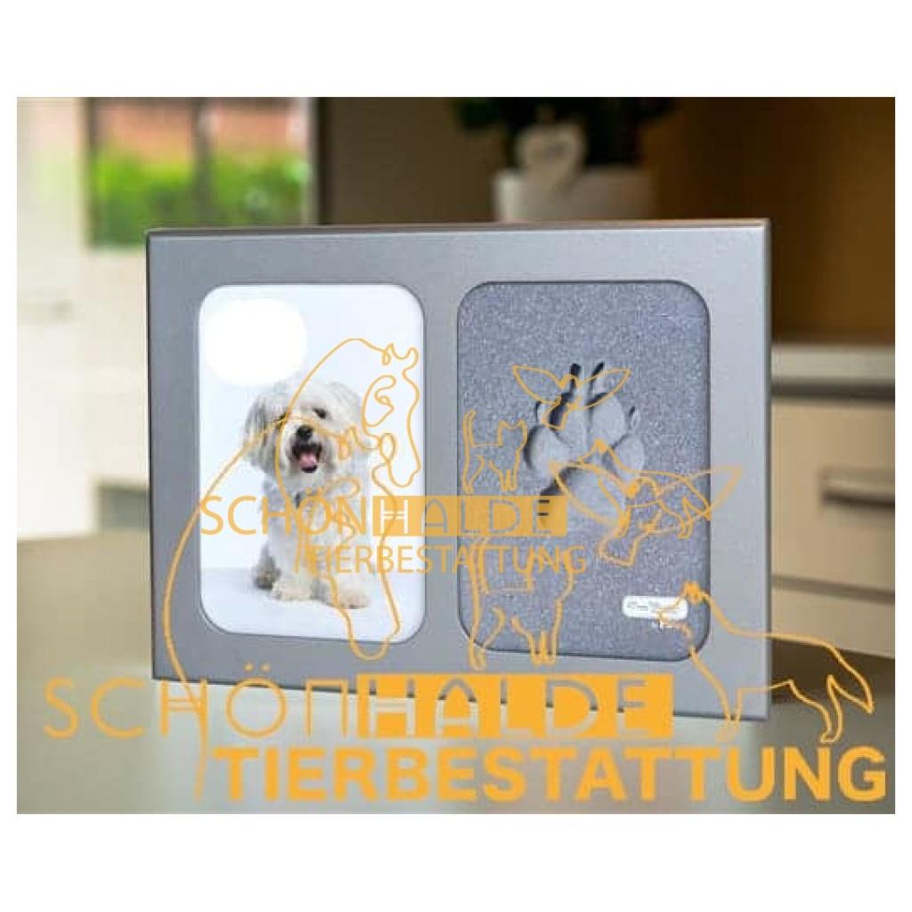 Pfotenabdruck Bilder-Rahmen grau  Tierkrematorium Albstadt Schönhalde