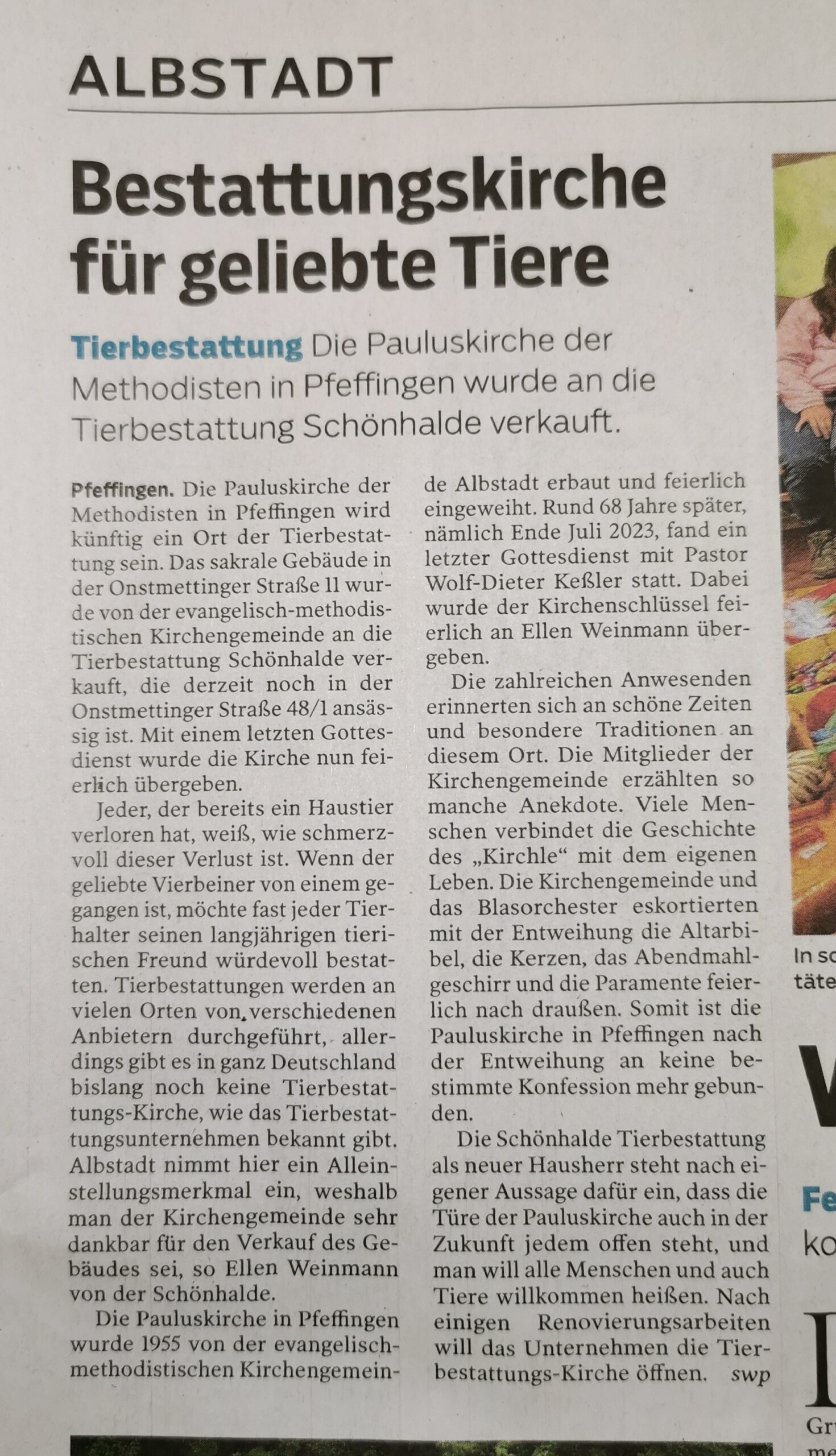 Schmiecha Zeitung - SWP - Südwestpresse 05.08.2023
