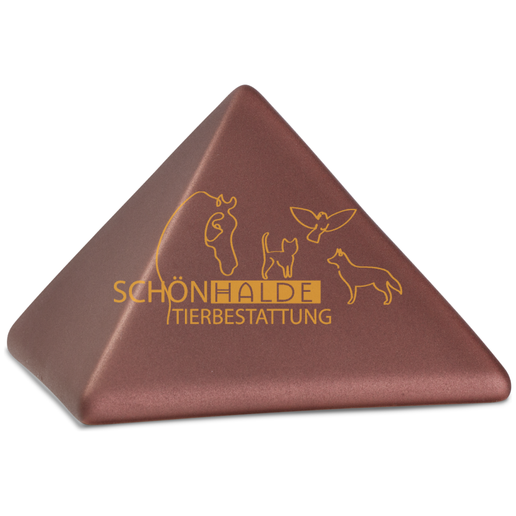 Tierurne Pyramide aus Keramik Schönhalde Tierbestattung