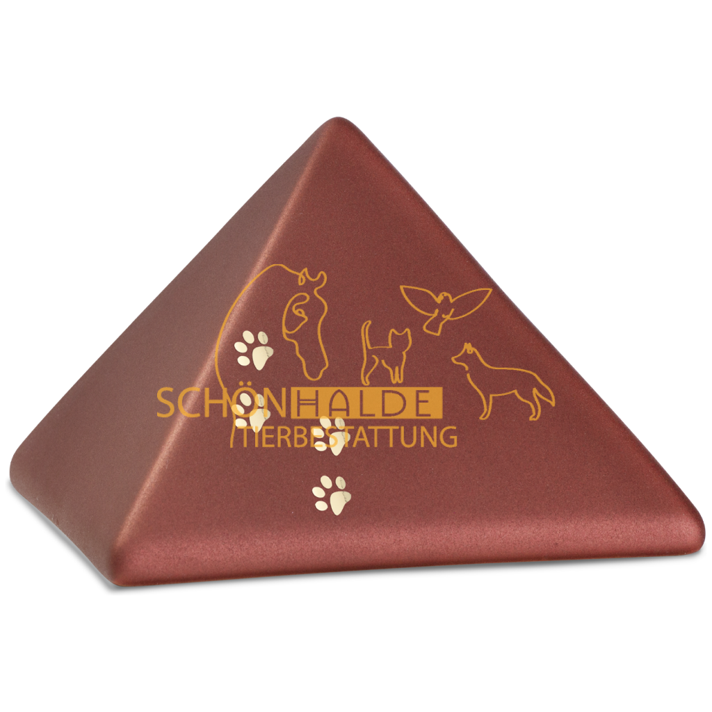 Tierurne Pyramide aus Keramik Schönhalde Tierbestattung