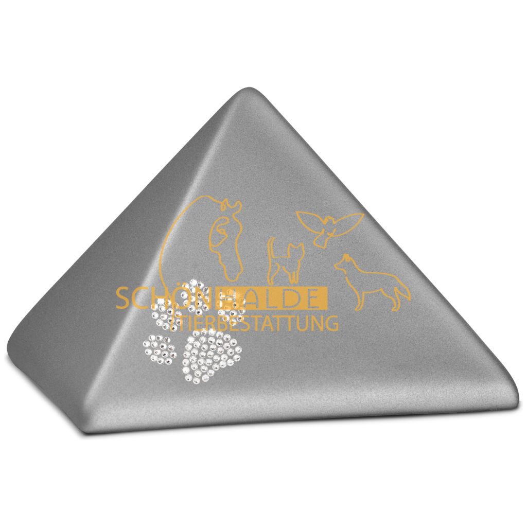 Tierurne Pyramide aus Keramik Schönhalde Tierbestattung