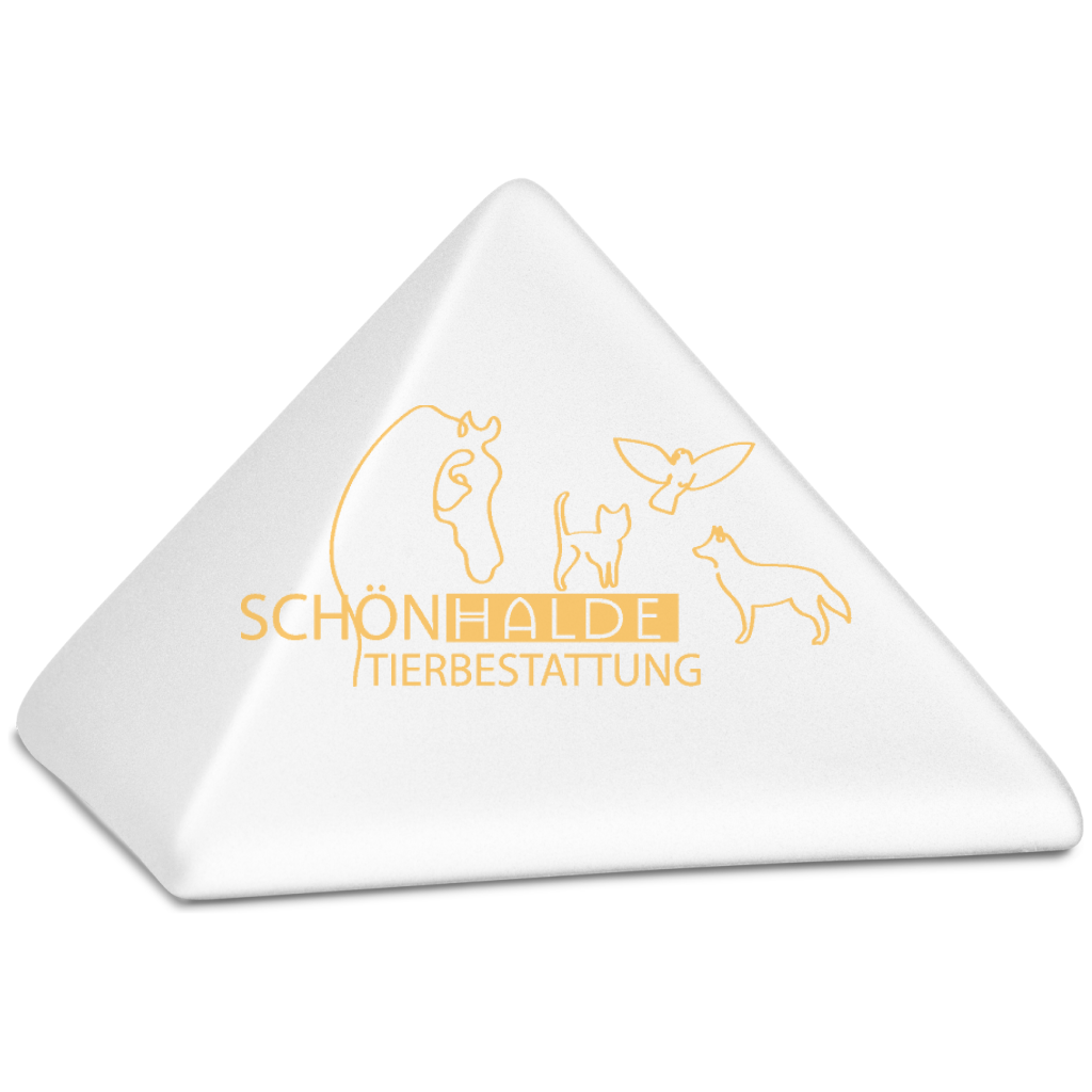 Tierurne Pyramide aus Keramik Schönhalde Tierbestattung