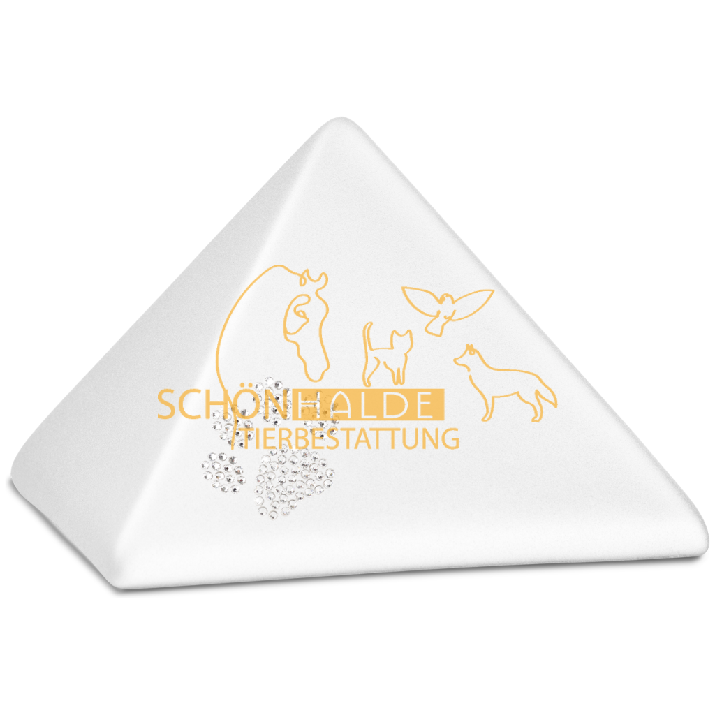 Tierurne Pyramide aus Keramik Schönhalde Tierbestattung