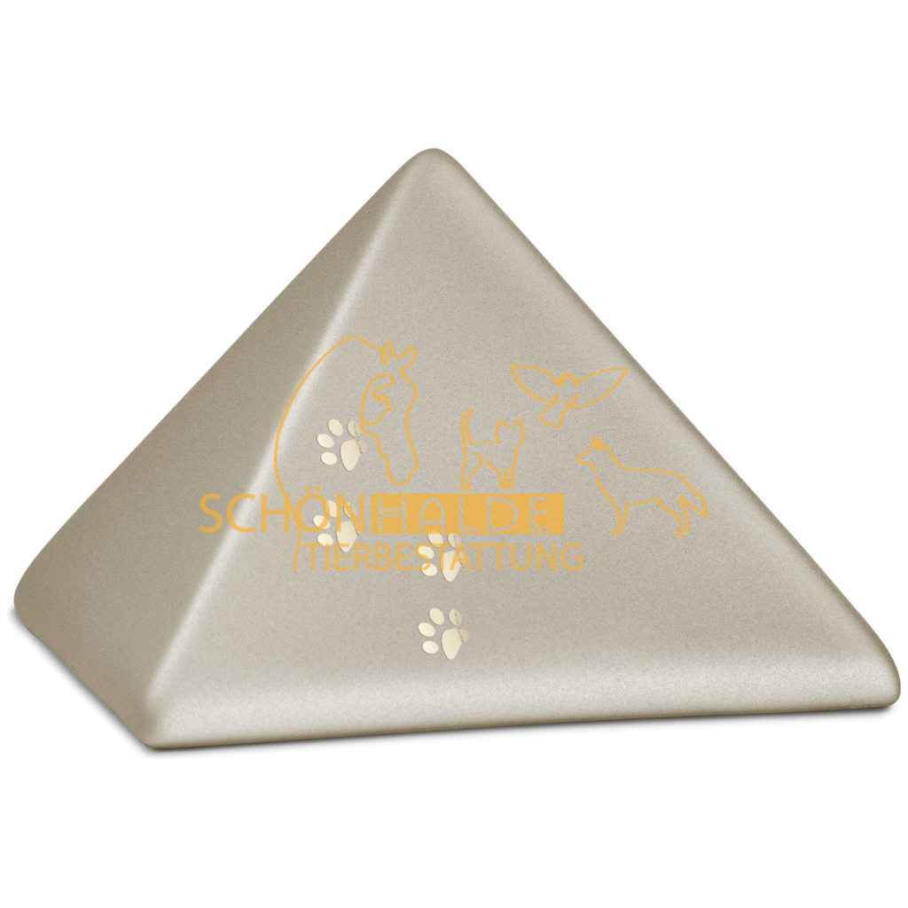 Tierurne Pyramide aus Keramik Schönhalde Tierbestattung