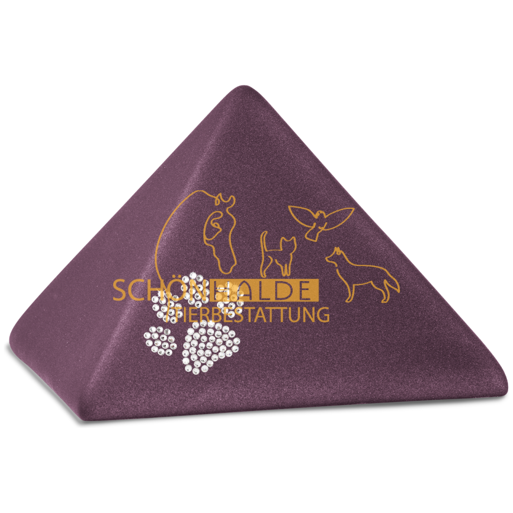 Tierurne Pyramide aus Keramik Schönhalde Tierbestattung