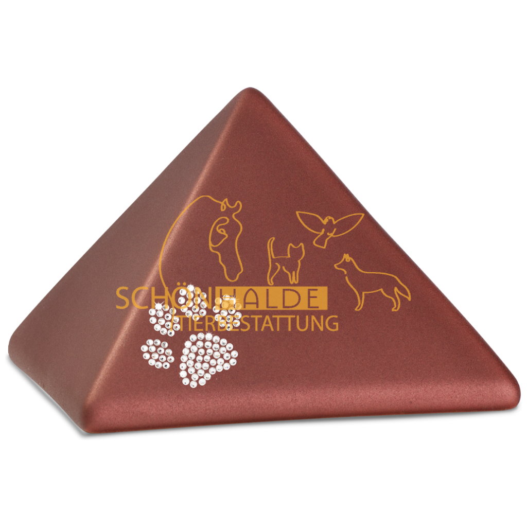 Tierurne Pyramide aus Keramik Schönhalde Tierbestattung