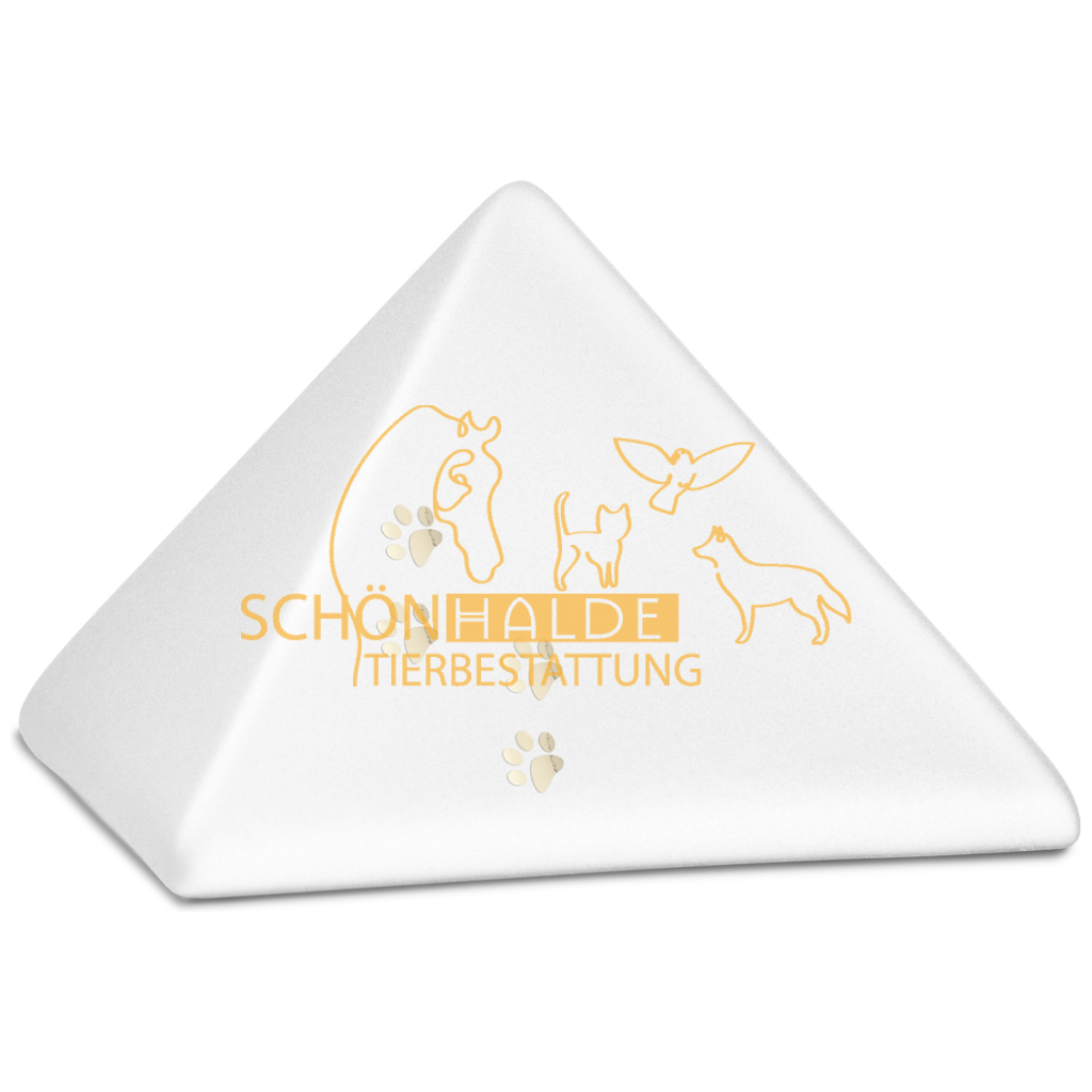 Tierurne Pyramide aus Keramik Schönhalde Tierbestattung