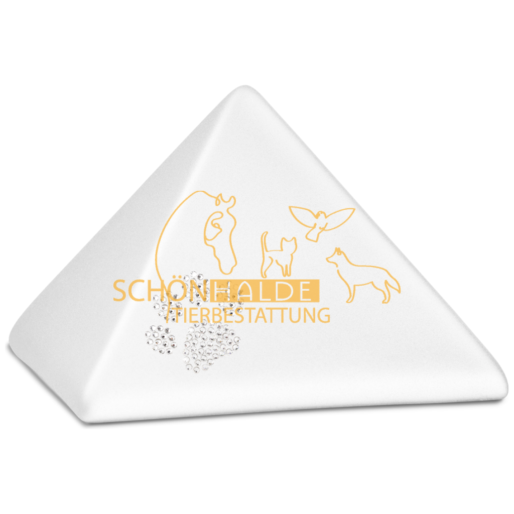 Tierurne Pyramide aus Keramik Schönhalde Tierbestattung
