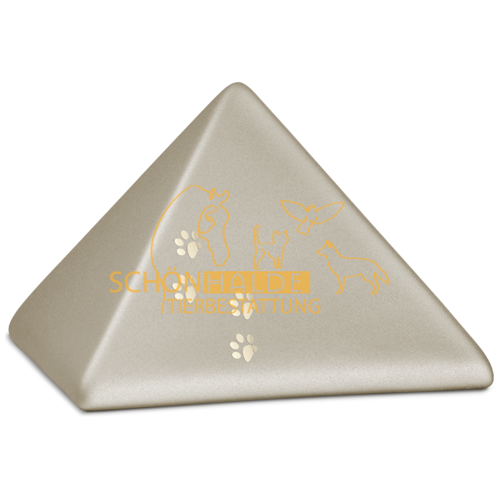 Tierurne Pyramide aus Keramik Schönhalde Tierbestattung
