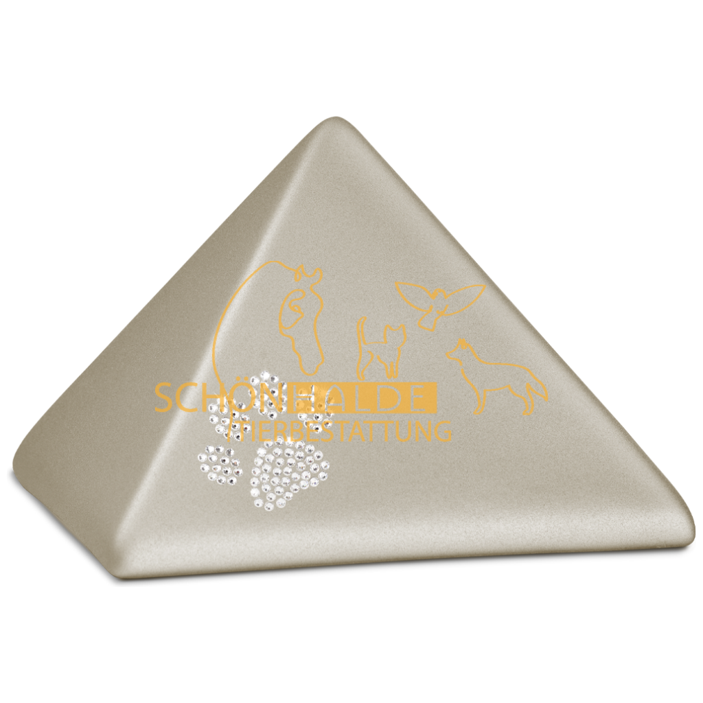 Tierurne Pyramide aus Keramik Schönhalde Tierbestattung