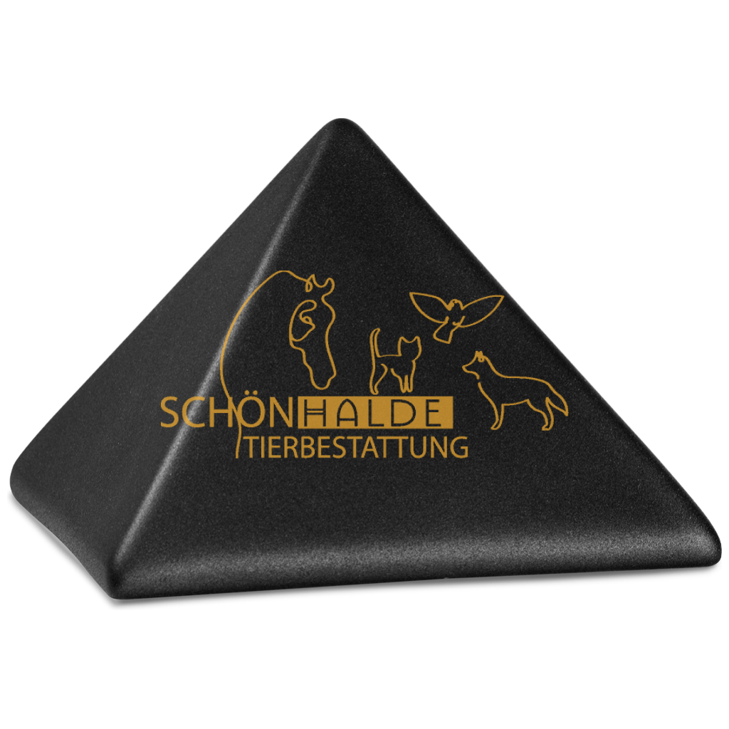 Tierurne Pyramide aus Keramik Schönhalde Tierbestattung