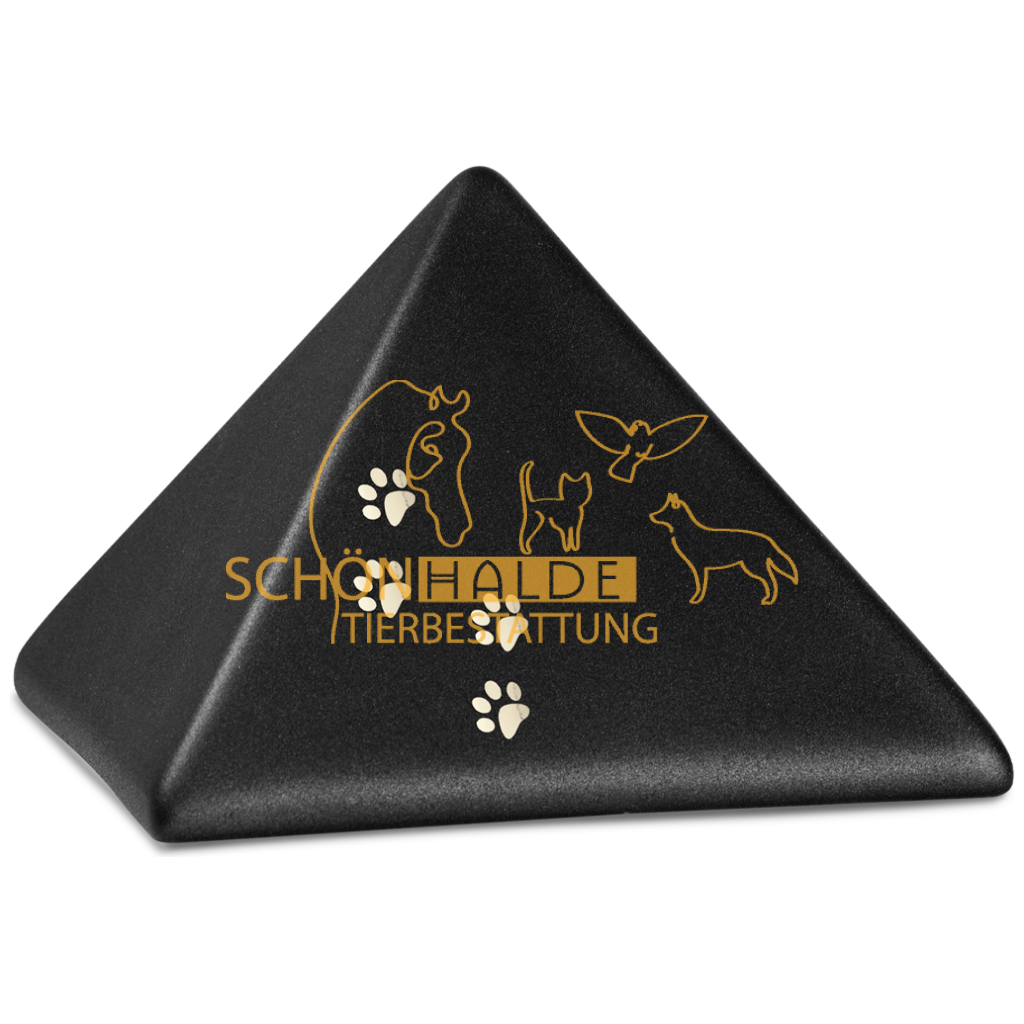 Tierurne Pyramide aus Keramik Schönhalde Tierbestattung
