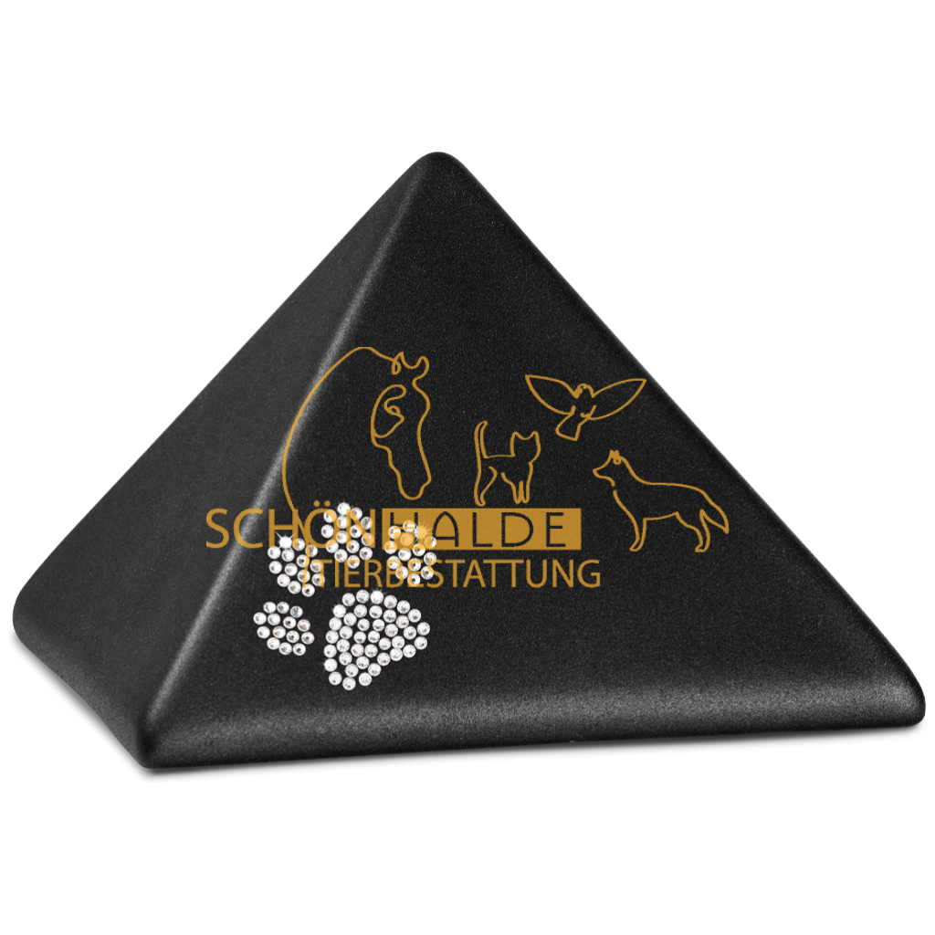 Tierurne Pyramide aus Keramik Schönhalde Tierbestattung