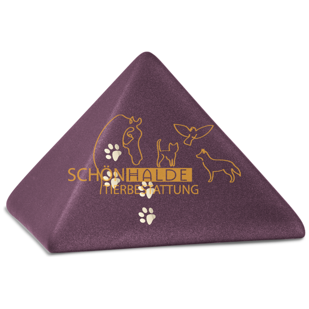 Tierurne Pyramide aus Keramik Schönhalde Tierbestattung