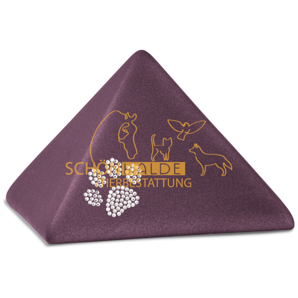 Tierurne Pyramide aus Keramik Schönhalde Tierbestattung