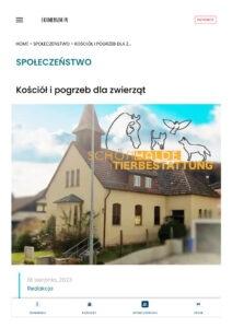 Tierbestattung Schönhalde Pauluskirche - Erste Tierbestattungskirche