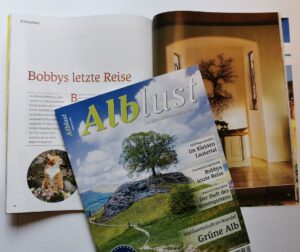 Alblust Magazin: Bobby's letzte Reise Schönhalde Tierbestattung