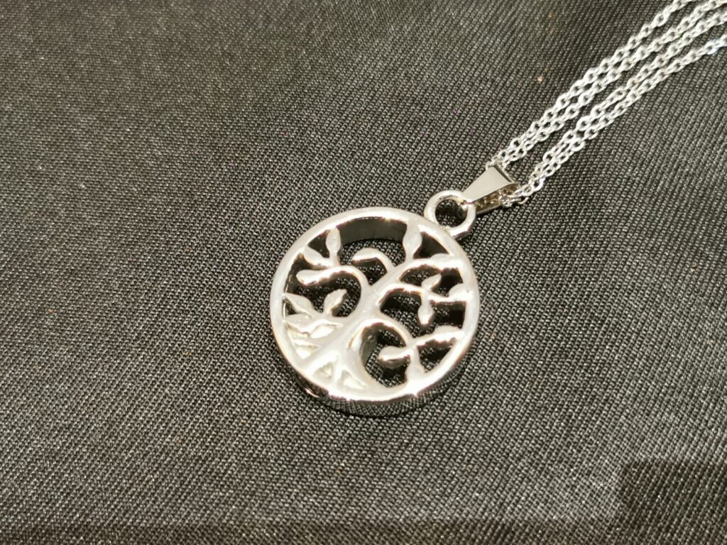 Ascheschmuck Lebensbaum massiv Halskette Anhänger von Mund Katze Pferd Aschekapsel Erinnerungsschmuck