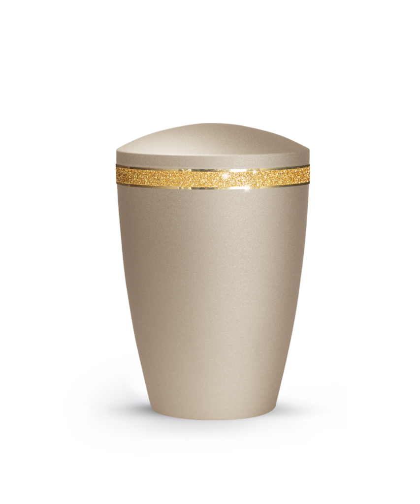 Tierurne 2,8 Liter Metall Edition Glamour Sparkling Glitzerband runder Deckel