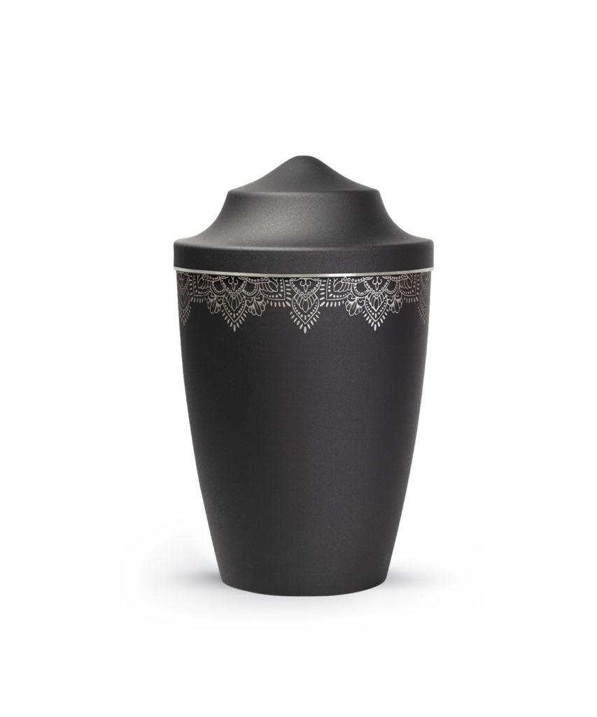 Metall-Tierurne Mandala spitz 1,5 Liter