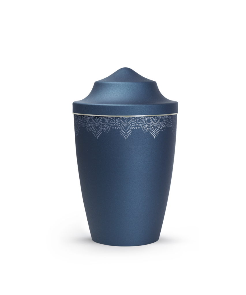 Metall-Tierurne Mandala spitz 1,5 Liter