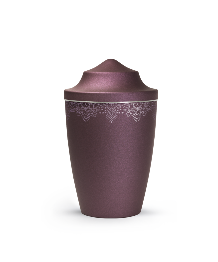Metall-Tierurne Mandala spitz 1,5 Liter