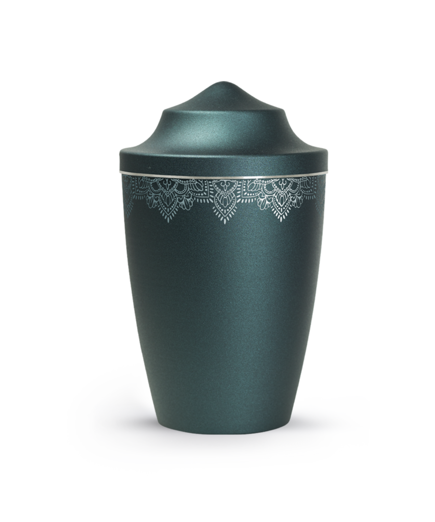 Metall-Tierurne Mandala spitz 2,8 Liter