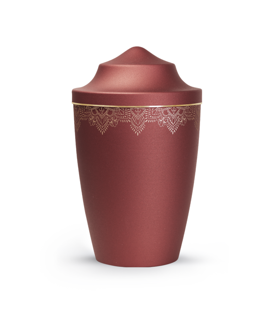 Metall-Tierurne Mandala spitz 2,8 Liter