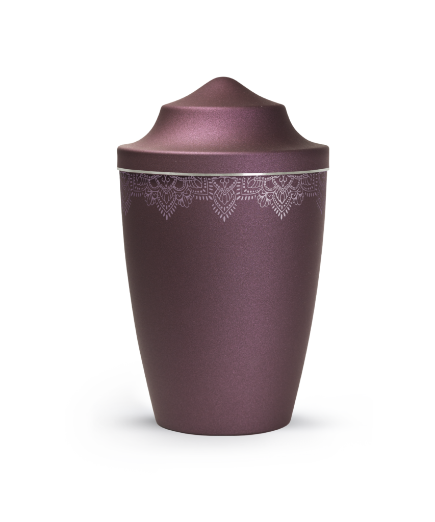 Metall-Tierurne Mandala spitz 2,8 Liter