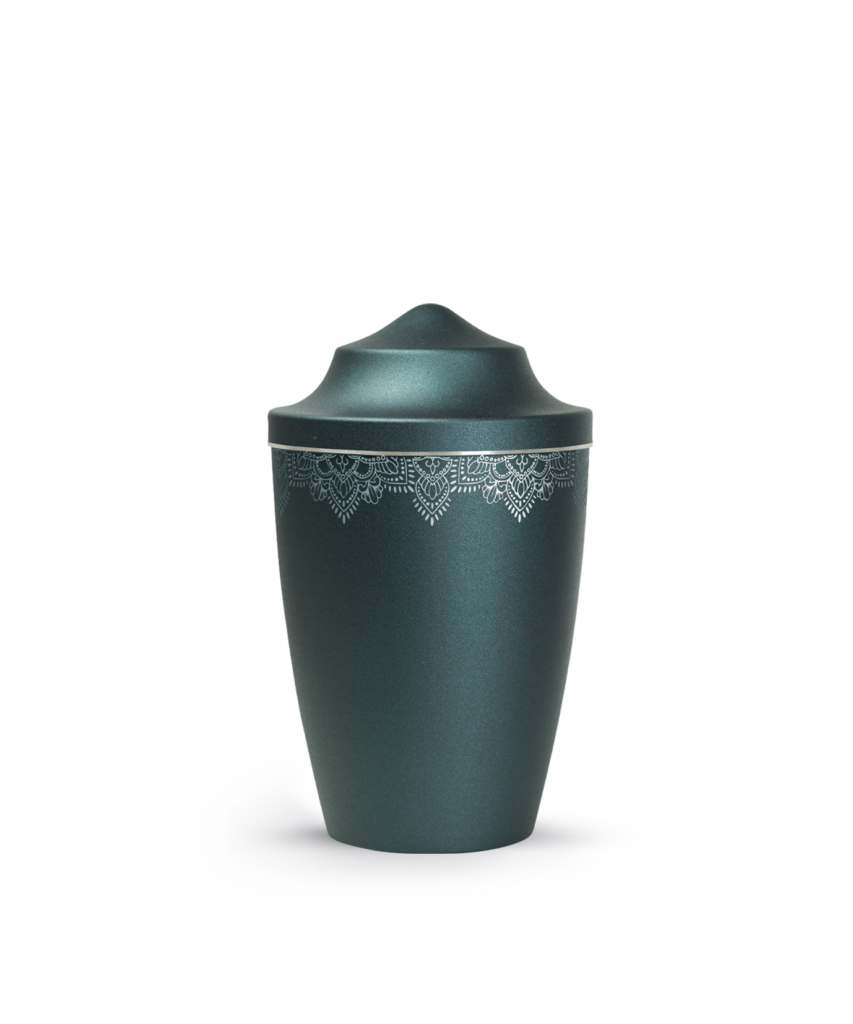 Tierurne 0,5 Liter Metall Edition Mandala spitzer Deckel