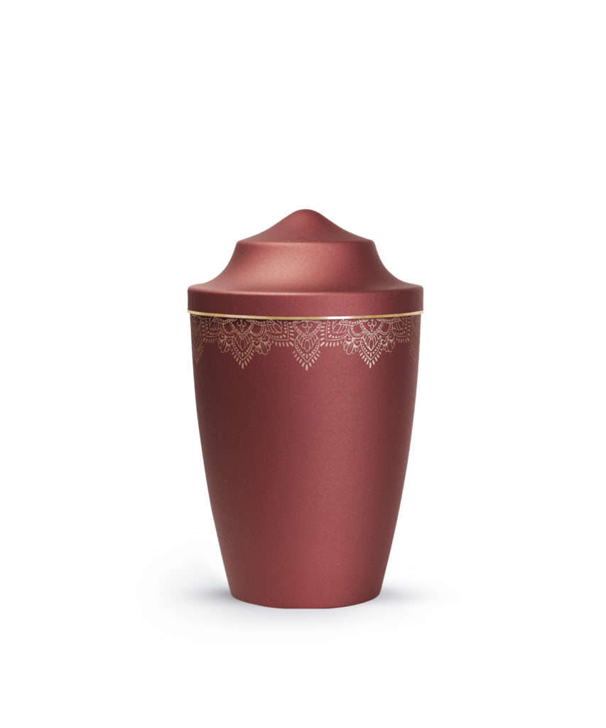 Tierurne 0,5 Liter Metall Edition Mandala spitzer Deckel