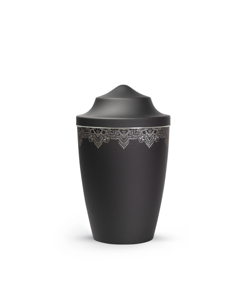 Tierurne 0,5 Liter Metall Edition Mandala spitzer Deckel