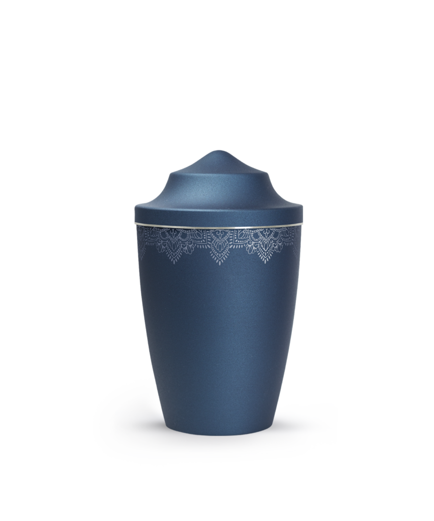 Metall-Tierurne Mandala spitz 0,5 Liter