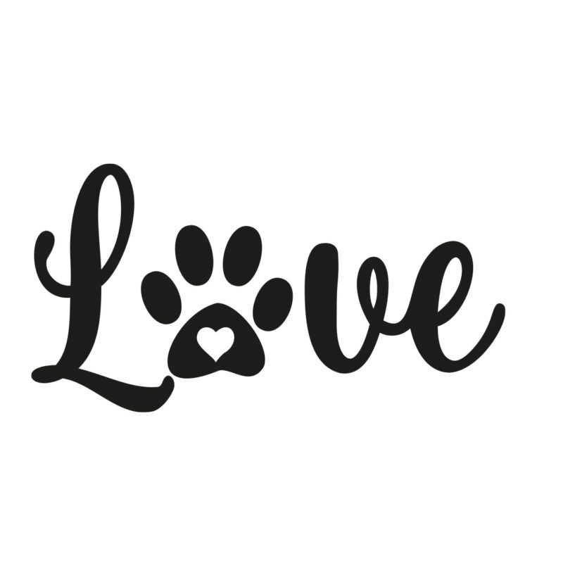 Urnen-Verzierung Folien Motiv Love